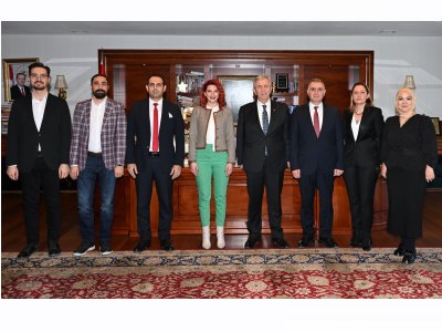 EMO ANKARA ŞUBESİNDEN ABB BAŞKANI SAYIN MANSUR YAVAŞA ZİYARET
