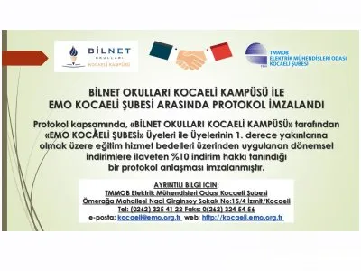 BİLNET OKULLARI KOCAELİ KAMPÜSÜ İLE PROTOKOL İMZALANDI