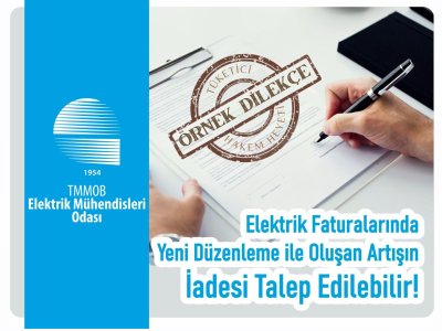 ELEKTRİK FATURALARINDA YENİ DÜZENLEME İLE OLUŞAN <B>ARTIŞIN İADESİ TALEP EDİLEBİLİR!</B>