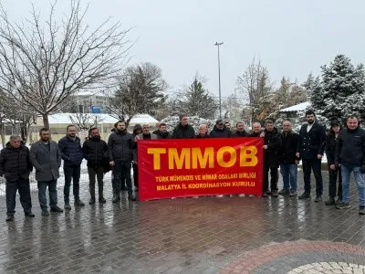 TMMOB MALATYA İL KOORDİNASYONU 6 ŞUBAT DEPREMİNİN  2.YILINDA BASIN AÇIKLAMASI DÜZENLEDİ.