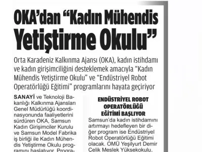 OKA`DAN `KADIN MÜHENDİS YETİŞTİRME OKULU``