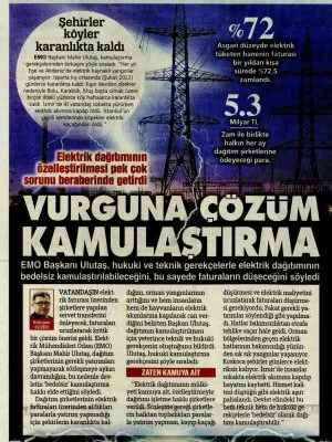 VURGUNA ÇÖZÜM KAMULAŞTIRMA (SÖZCÜ GAZETESİ, 09.04.2025)