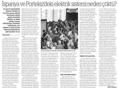 İSPANYA VE PORTEKİZ NİYE ÇÖKTÜ (BİRGÜN GAZETESİ, 30.04.2025)