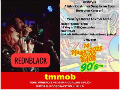 19 MAYIS ATATÜRK` Ü ANMA, GENÇLİK VE SPOR BAYRAMI KONSERİ & YENİ ÜYE ROZET TAKMA TÖRENİ