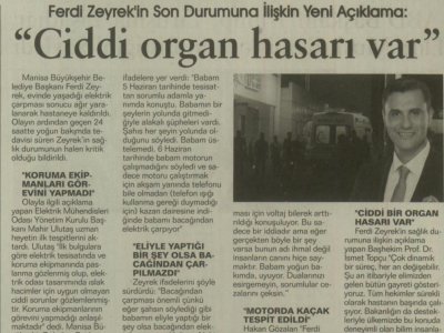 `CİDDİ ORGAN HASARI VAR` (VATAN KIBRIS GAZETESİ, 09.06.2025)