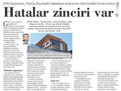 ÖLÜMDE İHMALLER ZİNCİRİ (CUMHURİYET GAZETESİ, 11.06.2025)