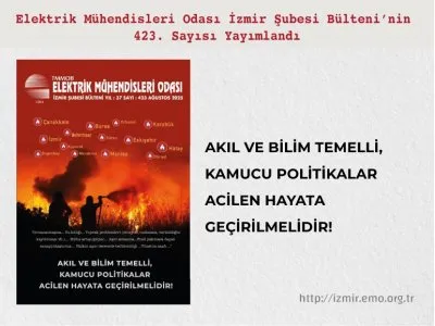 SAYI 423: <B>AKIL VE BİLİM</B> TEMELLİ KAMUCU POLİTİKALAR ACİLEN HAYATA GEÇİRİLMELİDİR