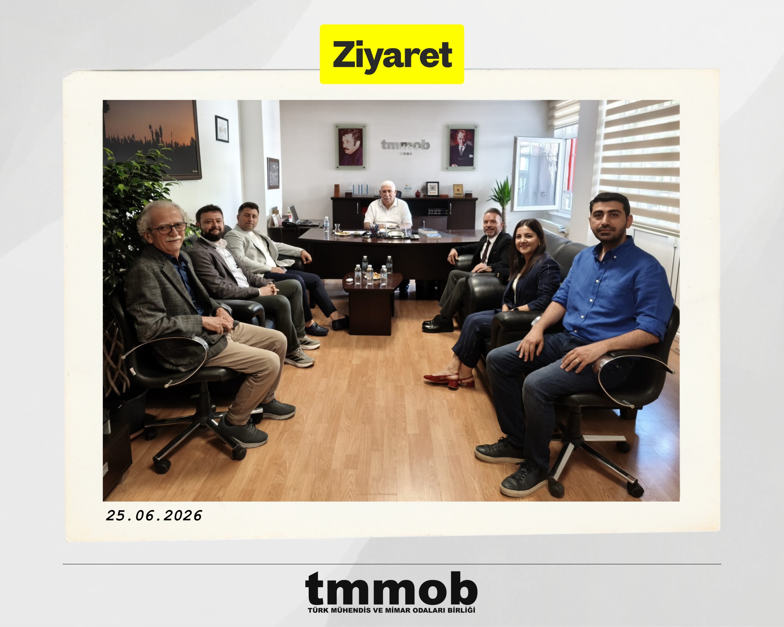 PEYZAJ MİMARLARI ODASI,TMMOB'Yİ ZİYARET ETTİ