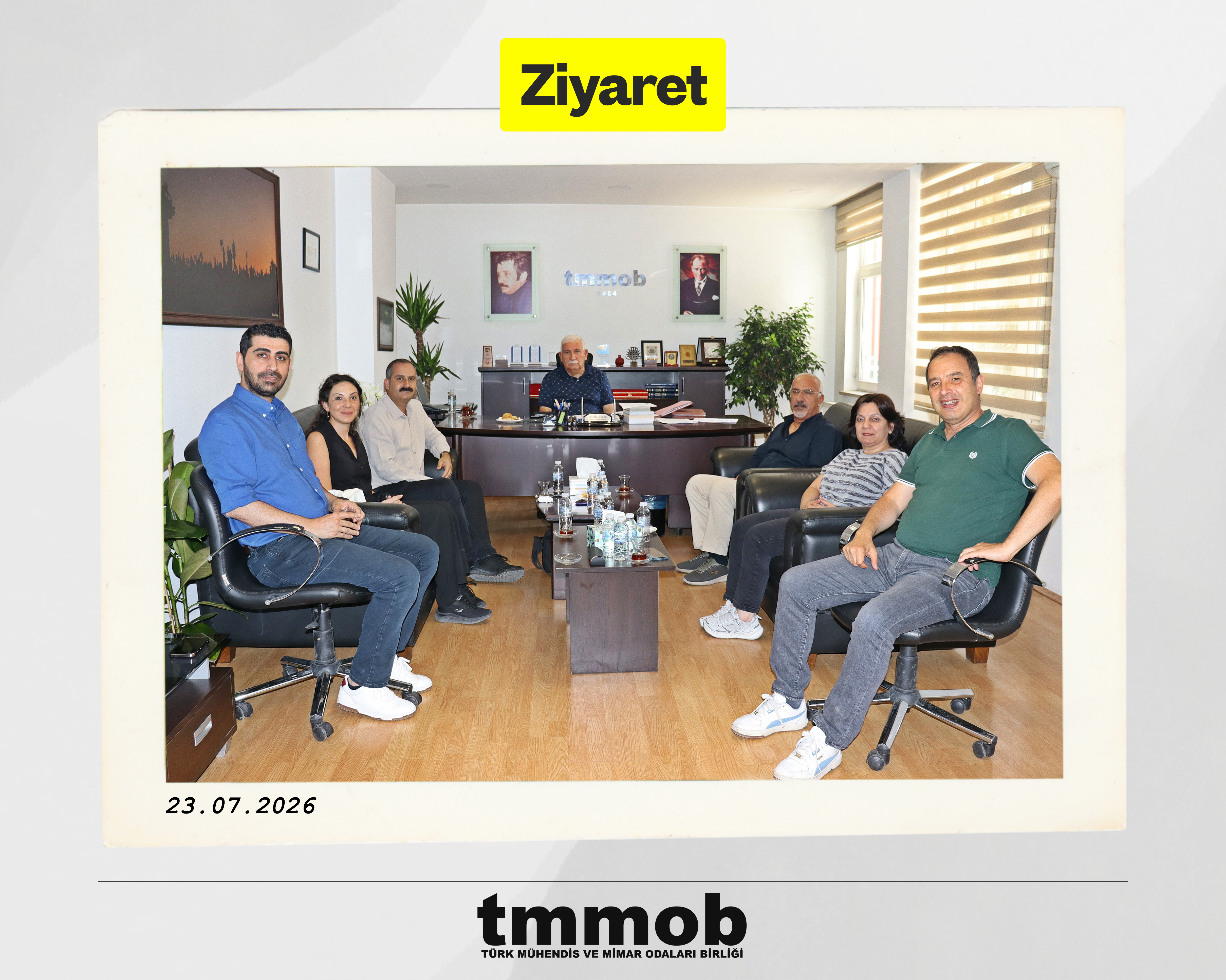 EĞİTİM SEN, TMMOB'Yİ ZİYARET ETTİ